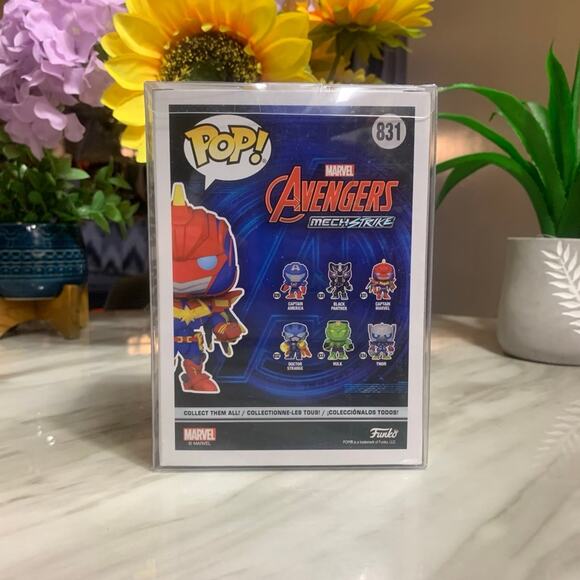 Funko Pop Captain Marvel #831 Marvel Avengers Mech Strike - Picture 5 of 8